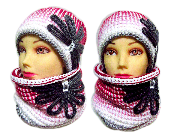 SOUPRAVA ČEPICE A NÁKRČNÍKU/dvojnit