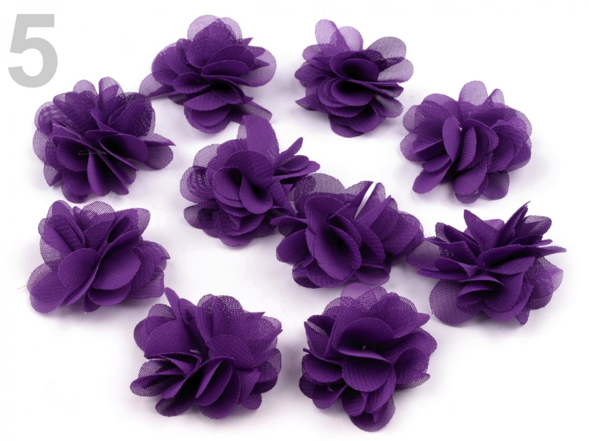 Květina Ø30mm k přišití nebo přilepení