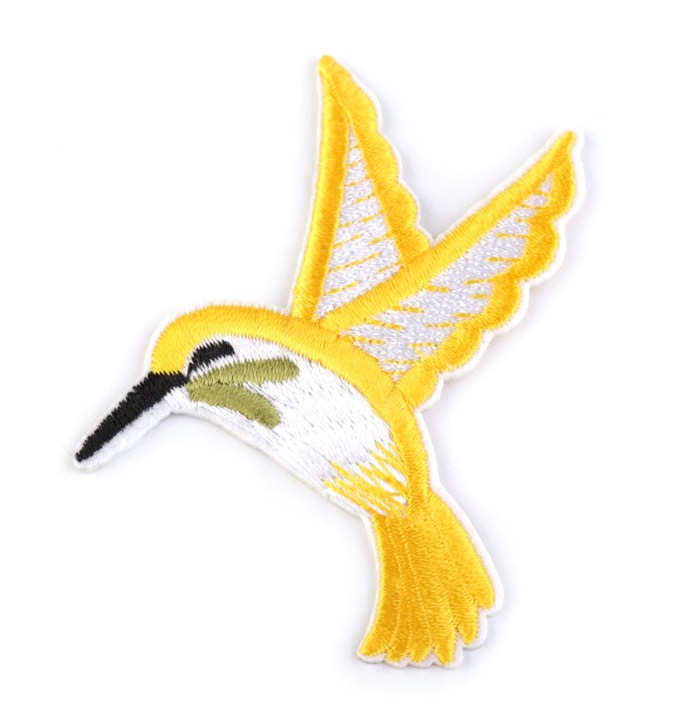 Nažehlovačka kolibřík - žlutá