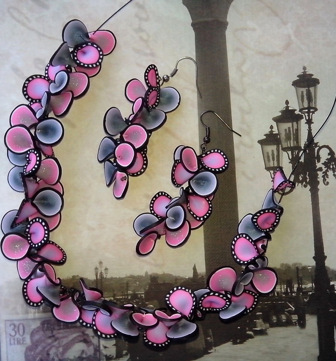 Fimo sada- jemná růžovo stříbrná