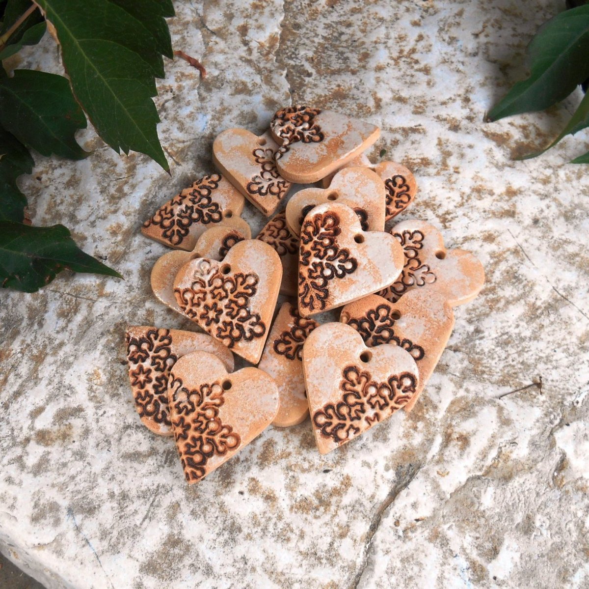 Malá srdíčka s vločkou