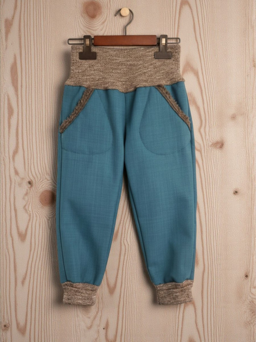 Dětské softshellové kalhoty beránek 104