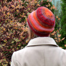 Pletená čepice - podzim do růžova