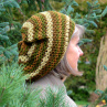 Pletený baret - v souladu s přírodou