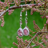 Náušnice - růžový sen (swarovski)