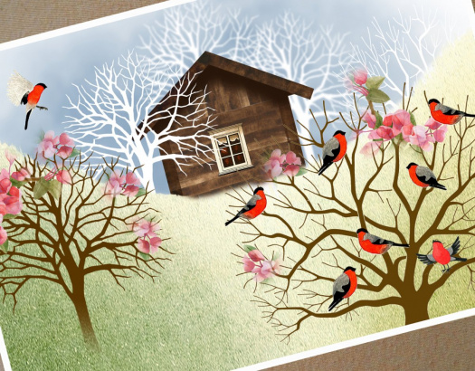 Přání - DOMEČEK V ROZKVETLÉM ÚDOLÍ