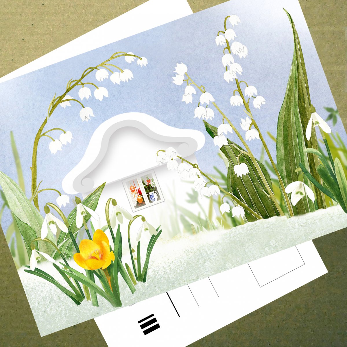 ZAHRADA VONÍCÍ JAREM - pohlednice