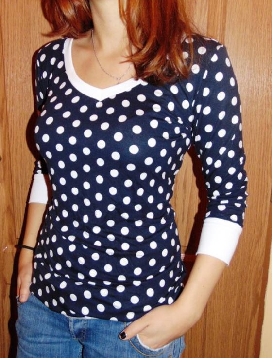 Tričko puntíky S - XXXL