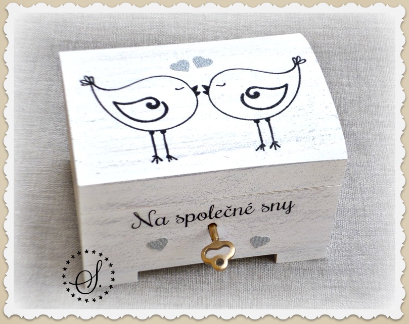 svatební truhlička - pokladnička