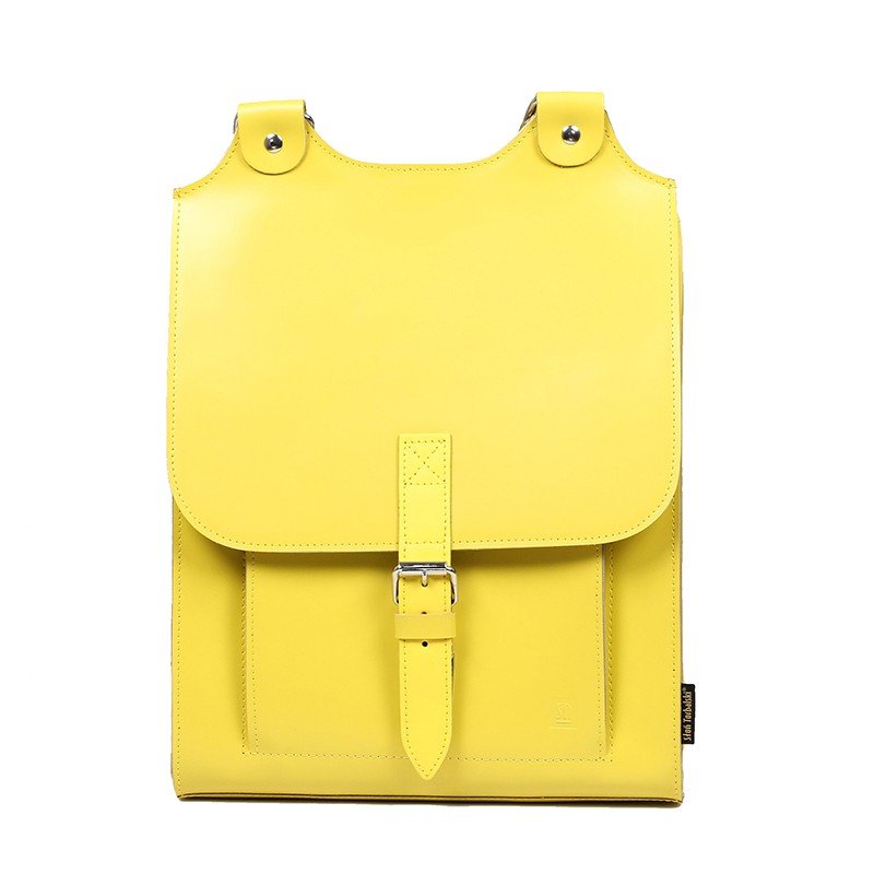 Kožený batoh žlutý