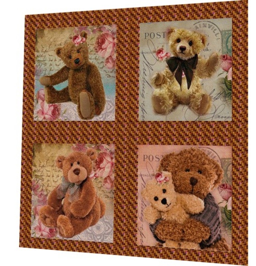 BAVLNĚNÝ PANEL - SADA 27,5 x 29 cm 3GS160