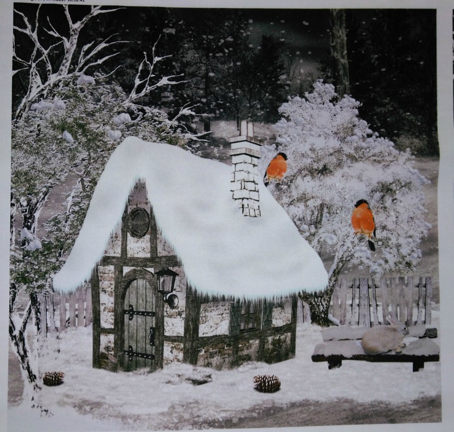 BAVLNĚNÝ PANEL - VELKÝ 35 X 35 cm 3lp24