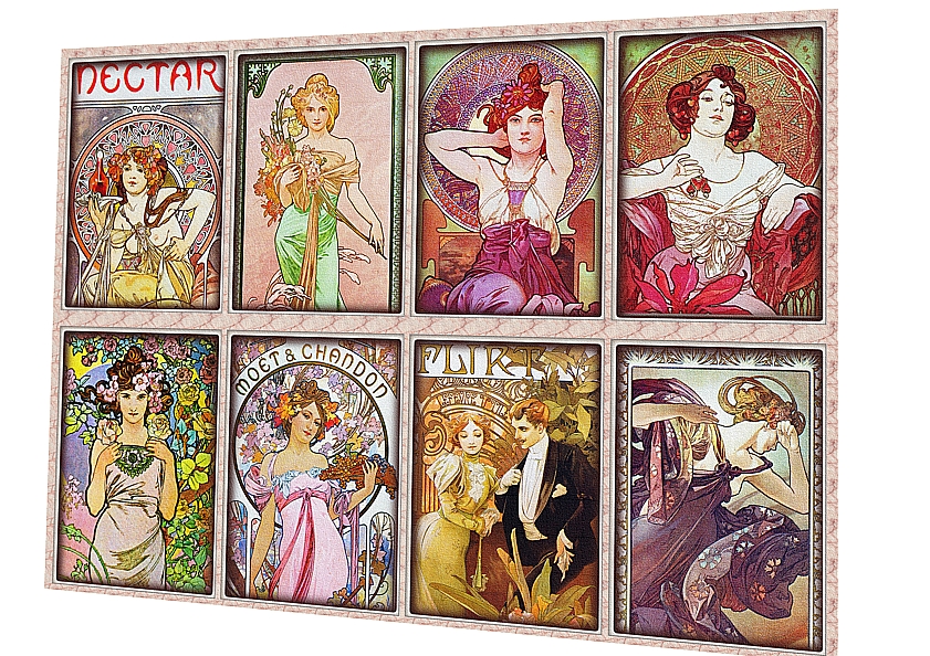 Bavlněná látka - panel - výběr -A406