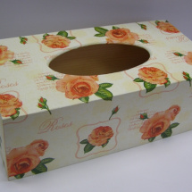 Krabice na kapesníky - Růže