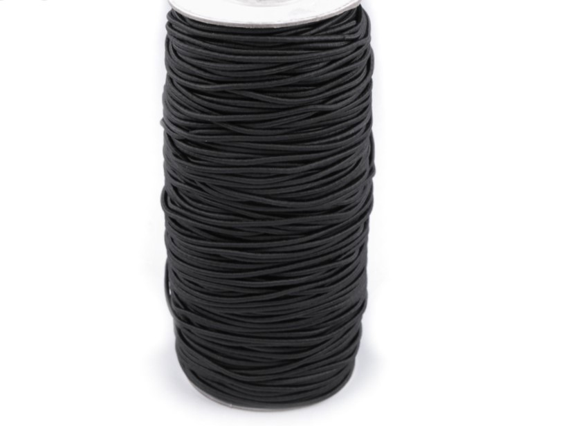 Kulatá pruženka 3 mm (3m) - černá