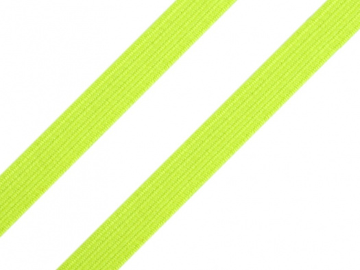 Plochá pruženka šíře 7 mm (5m) - neon žlutá