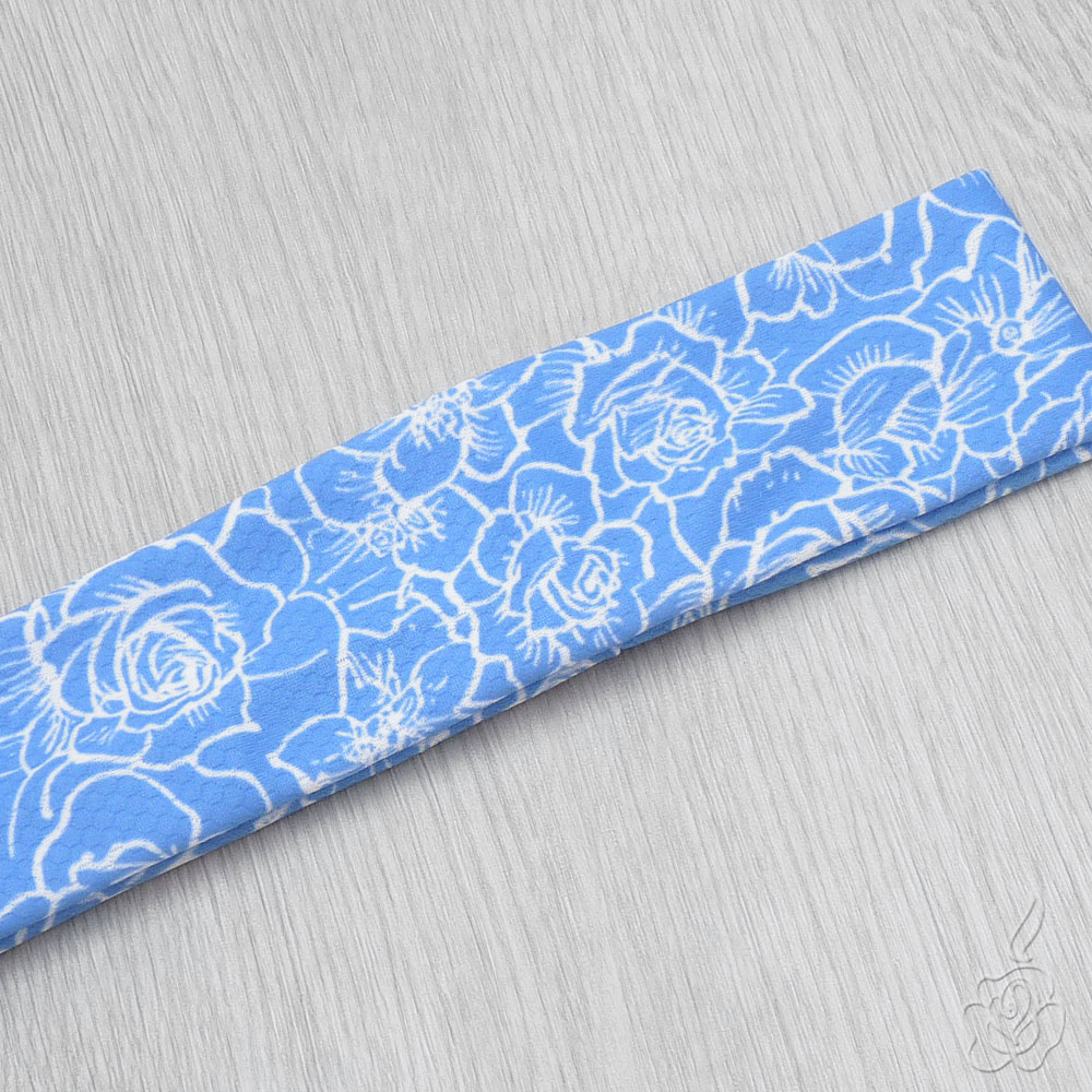 Látková čelenka - světle modrá