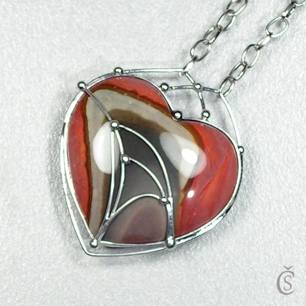 Srdce  - Jaspis polychrom