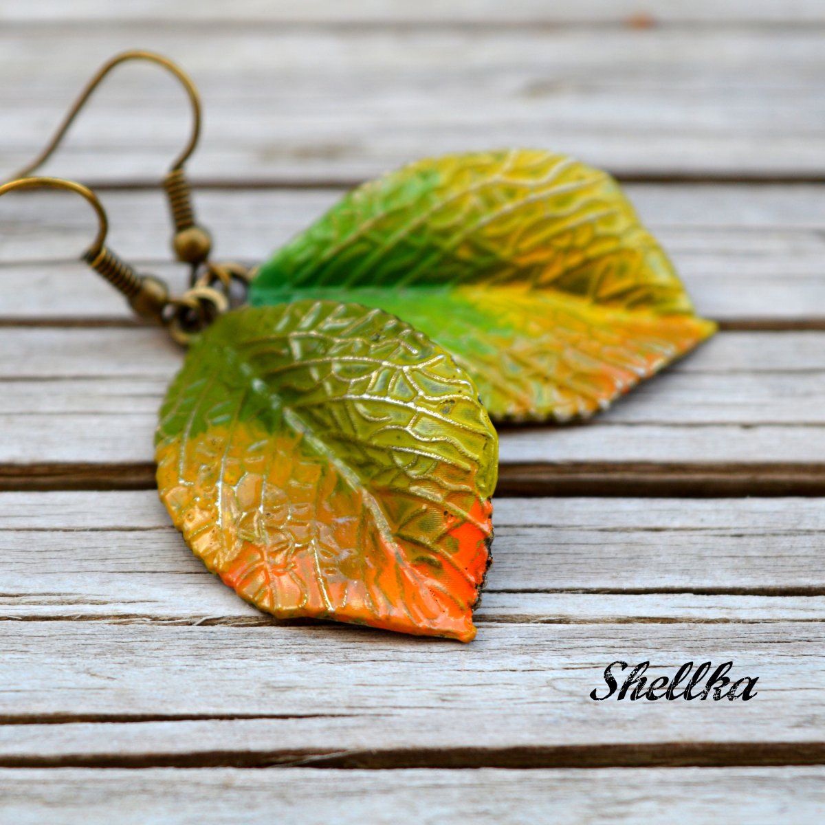 Náušnice ,,AUTUMN LEAVES,, V.