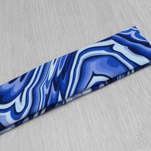 Fialová elastická čelenka 