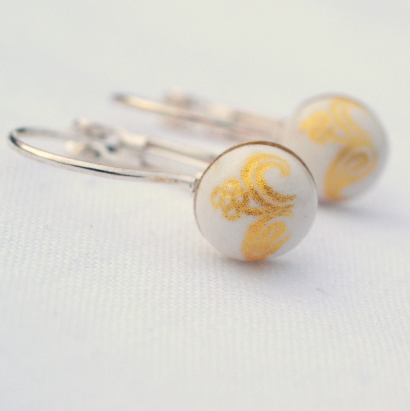 Náušnice - visací kytičky