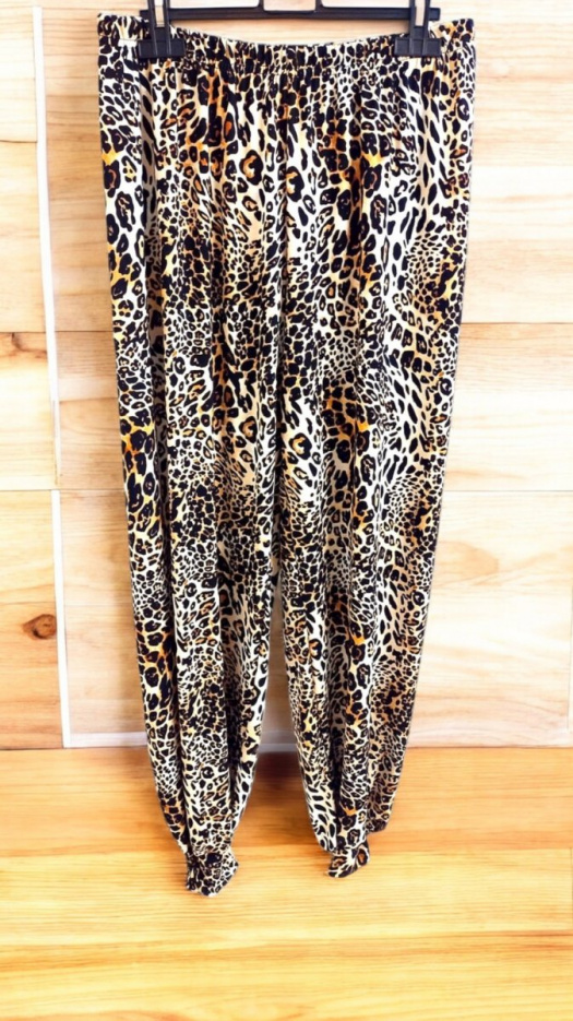Dámské turky kalhoty Leopard