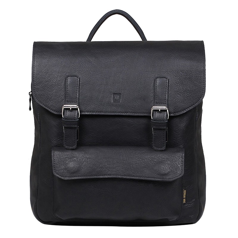 Kožený batoh černý