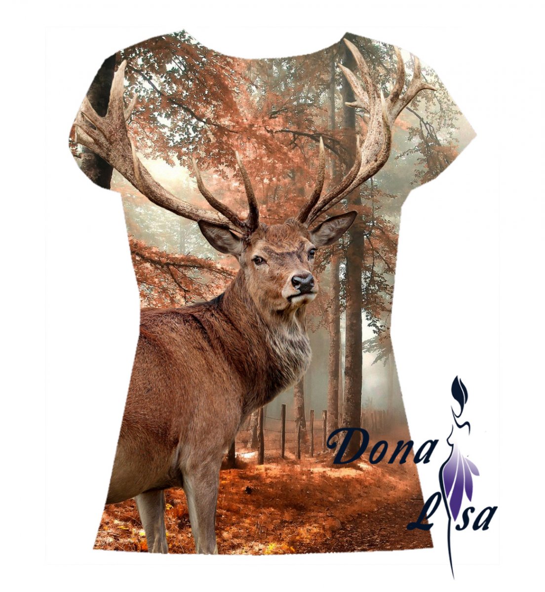 Dámské tričko Lesní krajina vel.S-M