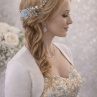 Svatební vlasové ozdoby – květiny s perličkami (3 ks)