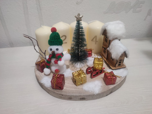 Adventní věnec městečko