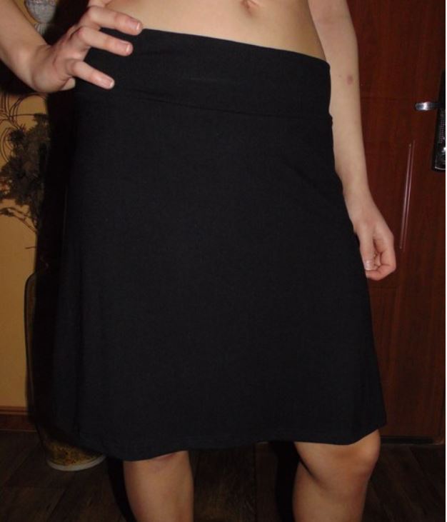 SUKNĚ ČERNÁ S - XXL