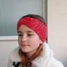 Dětská čelenka červená melír