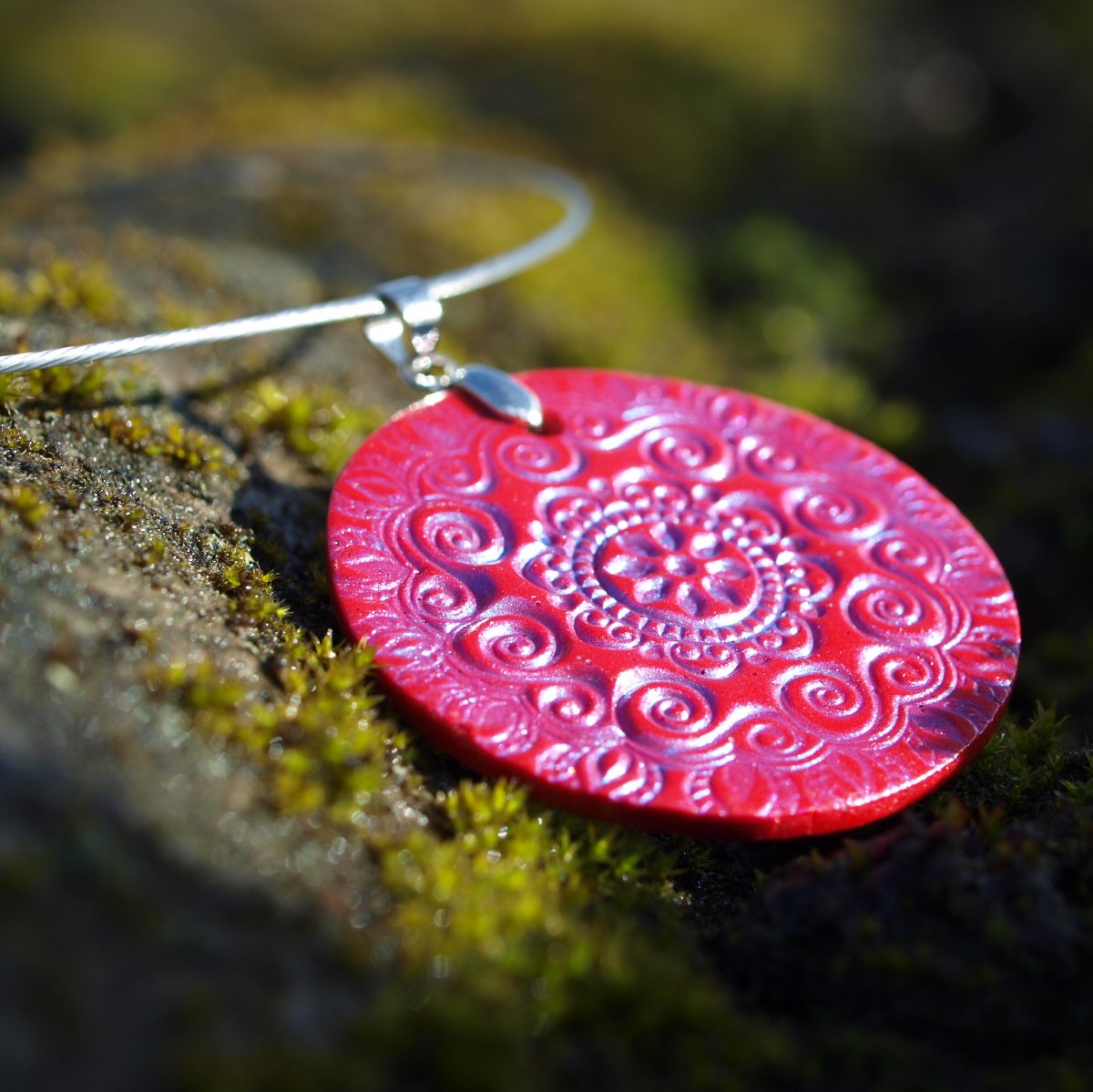 Náhrdelník - červenomodrý