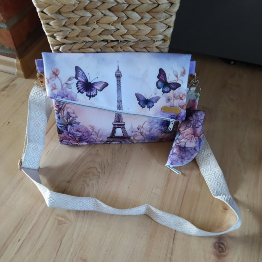 Set kabelka Kelly + klíčenka – ručně šité s láskou