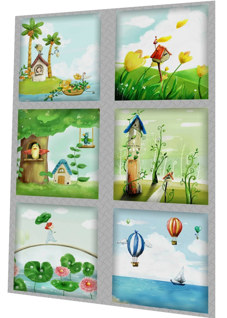 BAVLNĚNÝ PANEL - SADA 31 x 40 cm 4VNS125