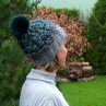 Pletená čepice - v barvě borovice