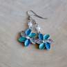 Náušnice - třpytivé květy (zirkony)