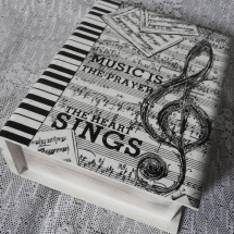 Originální krabička kniha pro hudebníky