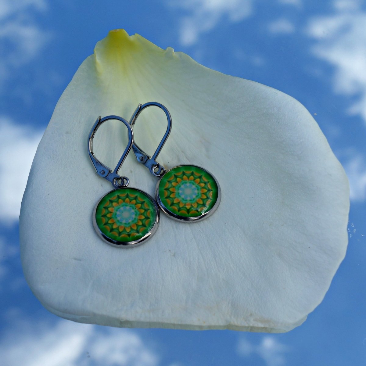 Náušnice malé mandala č.49