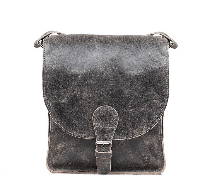 Kožená taška šedá WEST