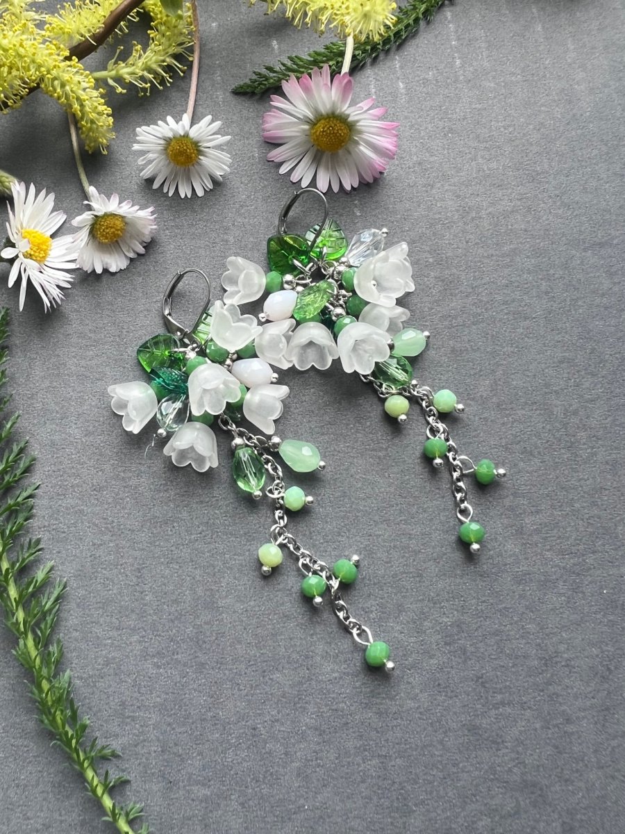 Sněženky - zvonečkové náušnice