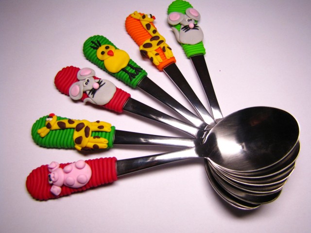 Dětské polévkové lžíce zvířátka