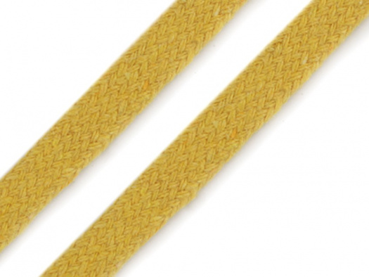 Oděvní / dekorační šňůra 10 mm - žlutá