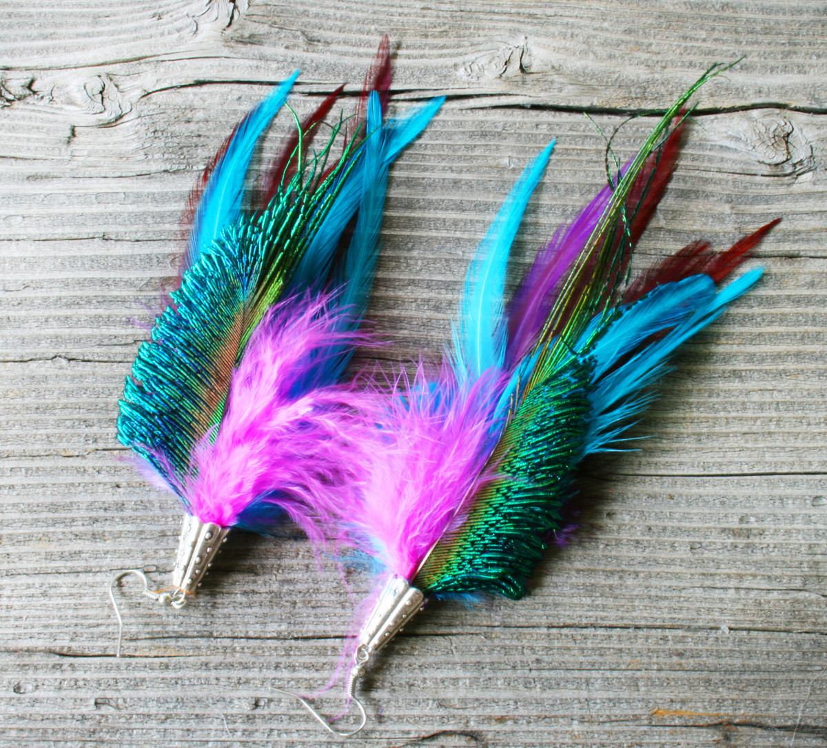 Melanie- peříčkové náušnice