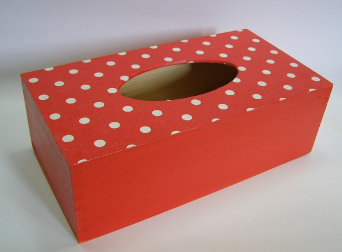 Krabice na kapesníky - Puntíky