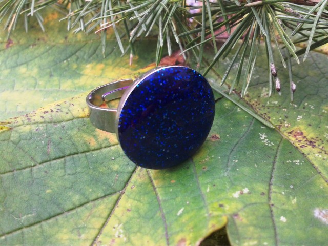 Prstýnek z pryskyřice - blue