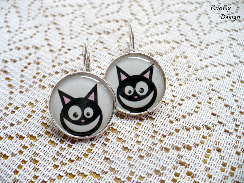 Visací náušnice - kočičky