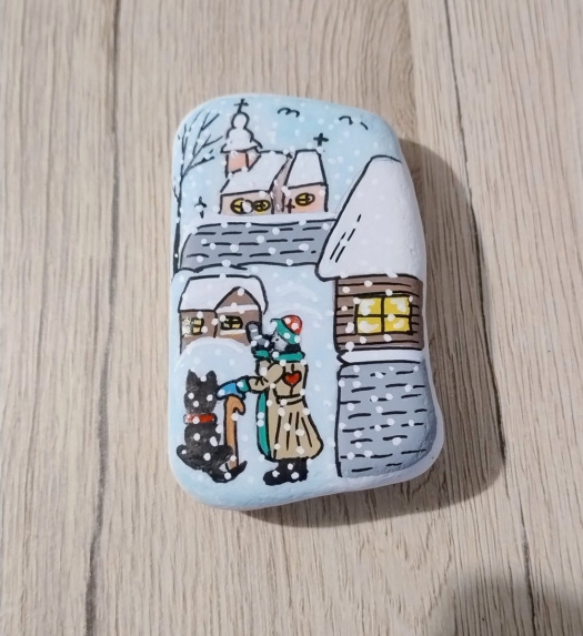Malovaný kámen 7