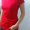 Tričko - barva červená (bavlna)