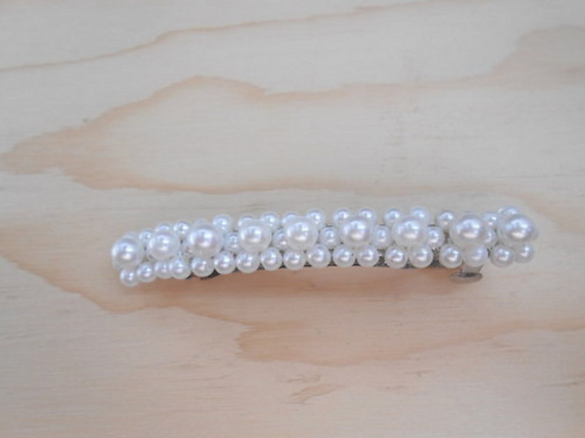 Šitá sponka - bílá (1329/15)